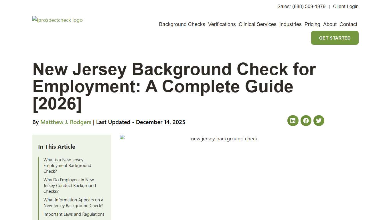 New Jersey Background Check for Employment: A Complete Guide [2026]